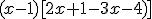 (x-1)[2x+1 - 3x-4)]